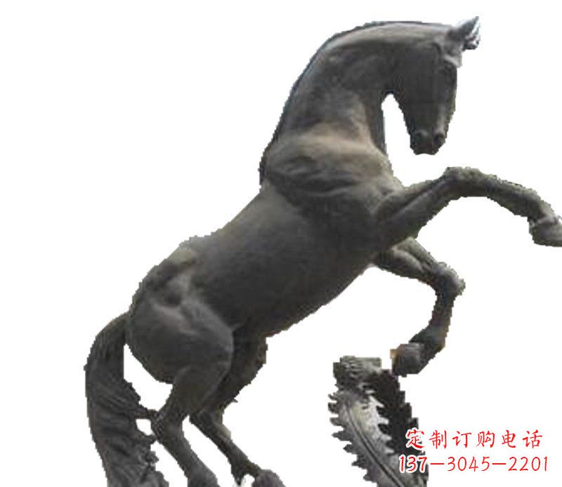 郴州铜雕广场街道景观摆件动物马雕塑