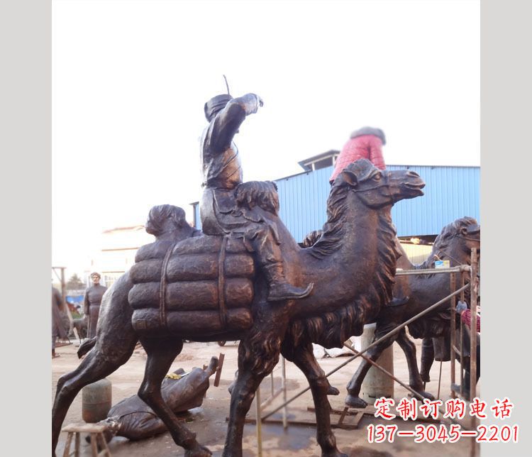 郴州铜雕广场骑骆驼雕塑