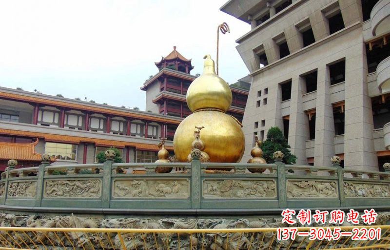 郴州铜雕葫芦公园景观雕塑