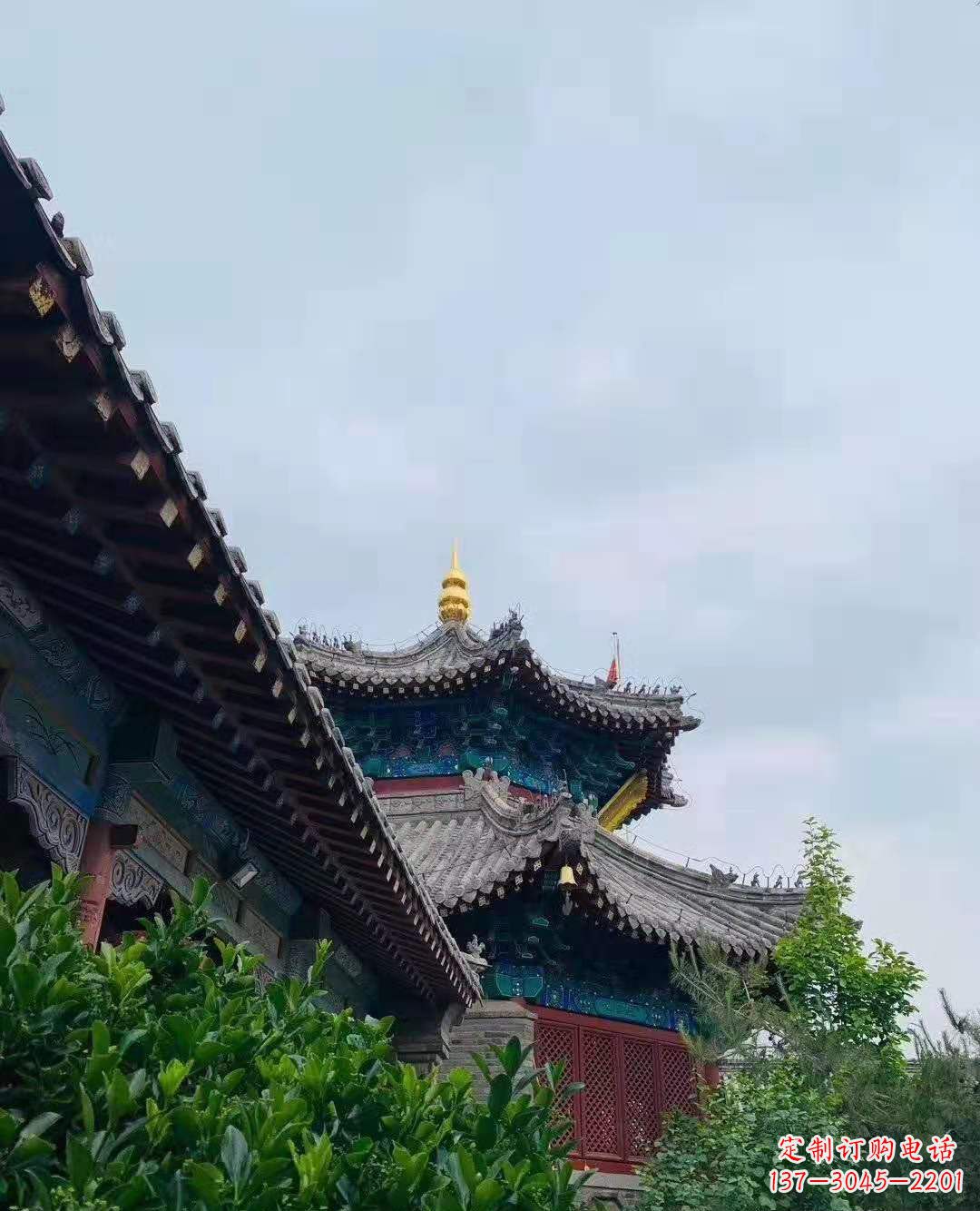 郴州铜雕葫芦塔顶寺庙摆件