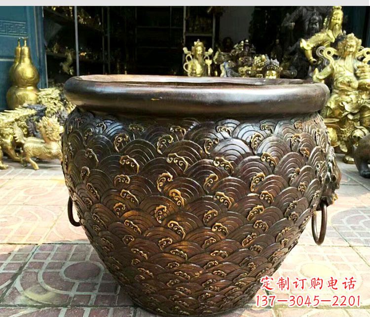 郴州铜雕景观花盆