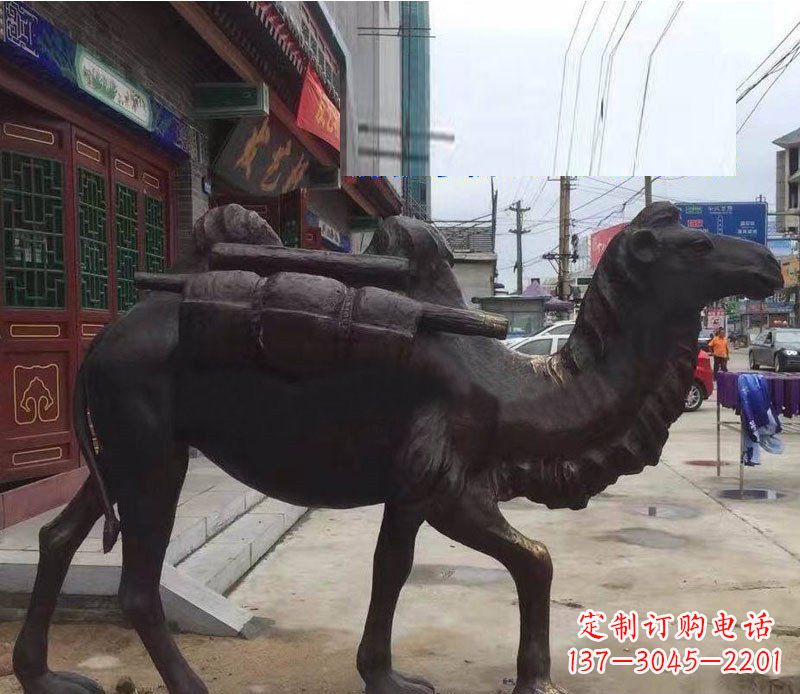 郴州铜雕骆驼公园动物雕塑