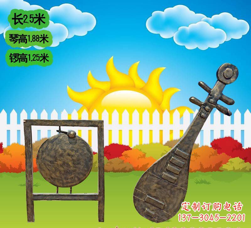 郴州铜雕琵琶雕塑