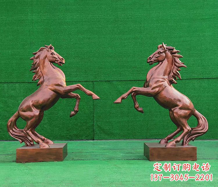 郴州铜雕企业马到成功立马