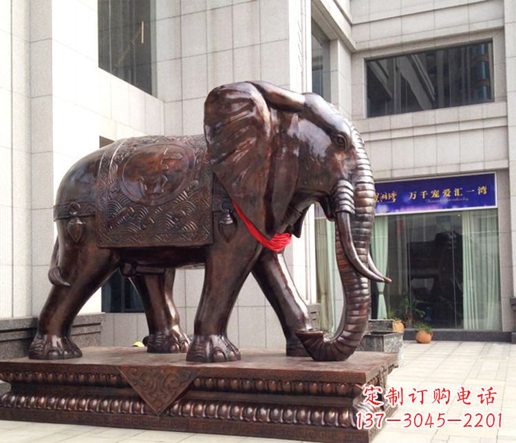 郴州铜雕企业招财大象
