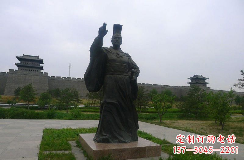 郴州铜雕秦始皇古代名人雕塑