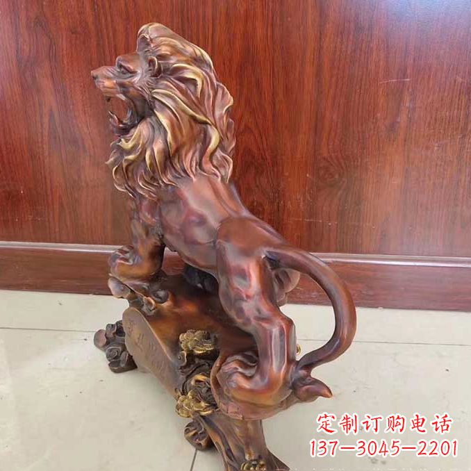 郴州铜雕狮子动物雕塑摆件