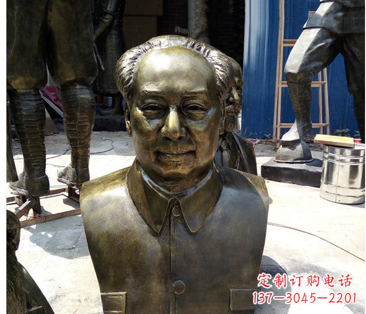 郴州铜雕伟人毛主席胸像