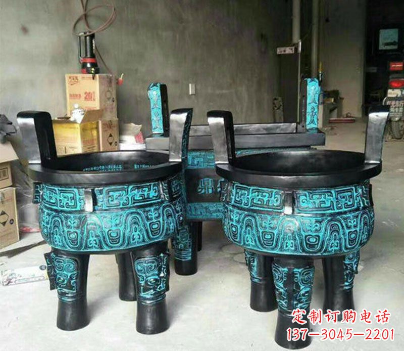 郴州铜雕香炉寺庙香炉雕塑