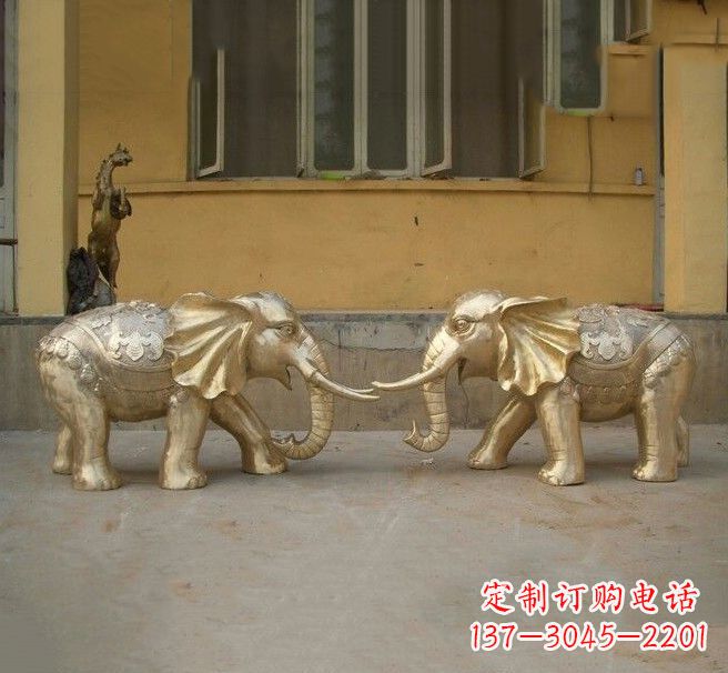 郴州铜雕招财小象