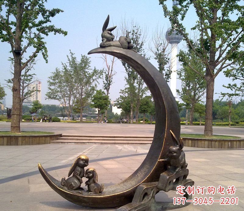 郴州兔子铜雕