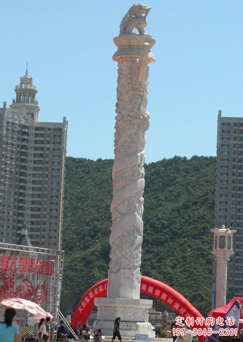 郴州晚霞红广场龙柱
