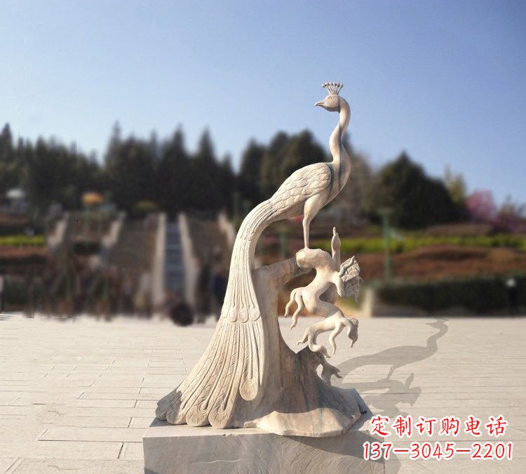 郴州晚霞红孔雀石雕