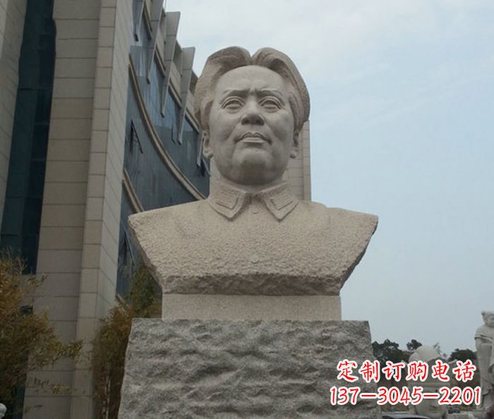 郴州伟人毛泽东胸像石雕