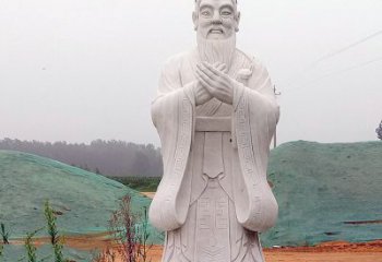 郴州中领雕塑：精致雕刻的少海公园孔子雕像