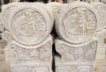郴州精美绝伦的金蟾蜍门墩雕塑