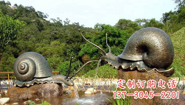 郴州蜗牛公园动物铜雕