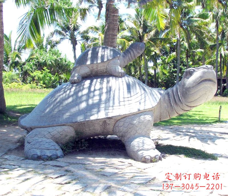 郴州乌龟母子石雕