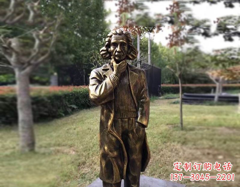 郴州西方名人爱因斯坦铜雕