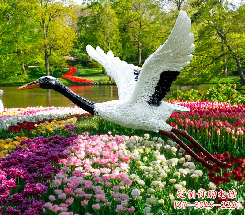 郴州仙鹤雕塑灯