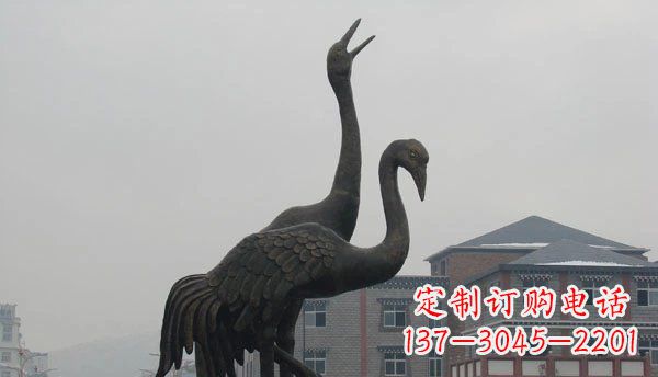 郴州仙鹤公园景观铜雕