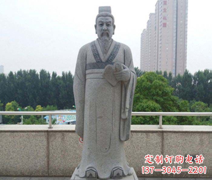 郴州先秦法家代表人物商鞅石雕