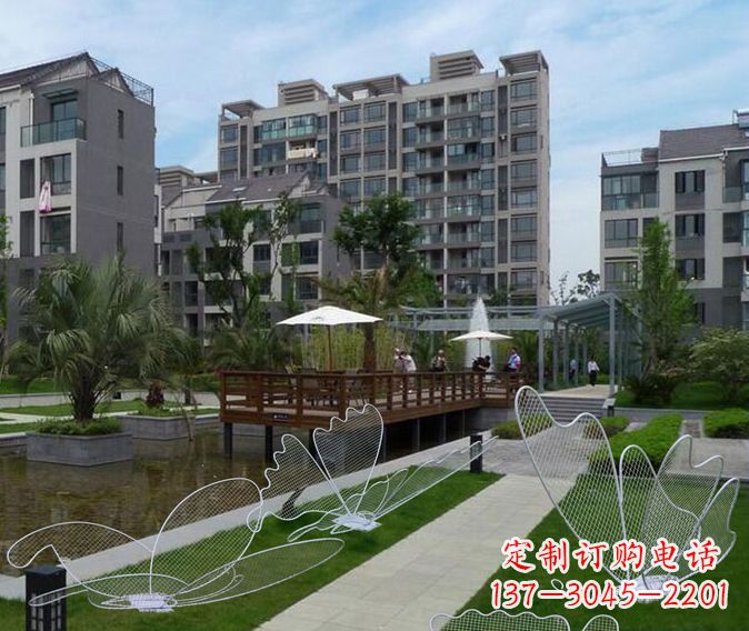 郴州小区不锈钢镂空蝴蝶雕塑