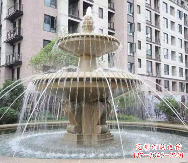 郴州小区大型喷泉景观石雕