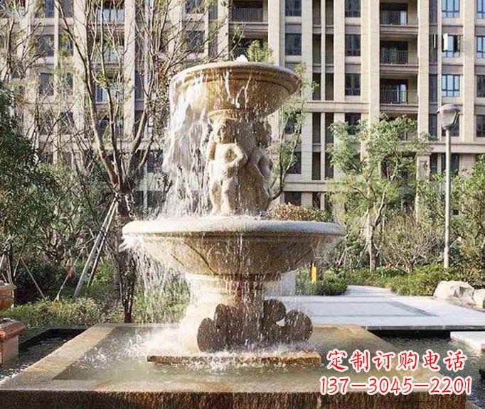 郴州小区景观欧式喷泉石雕 (3)