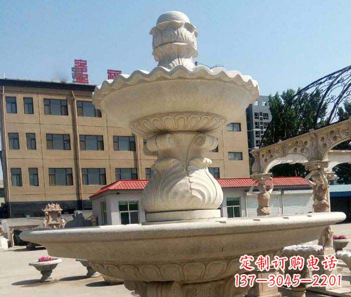 郴州小区景观砂岩大型喷泉石雕