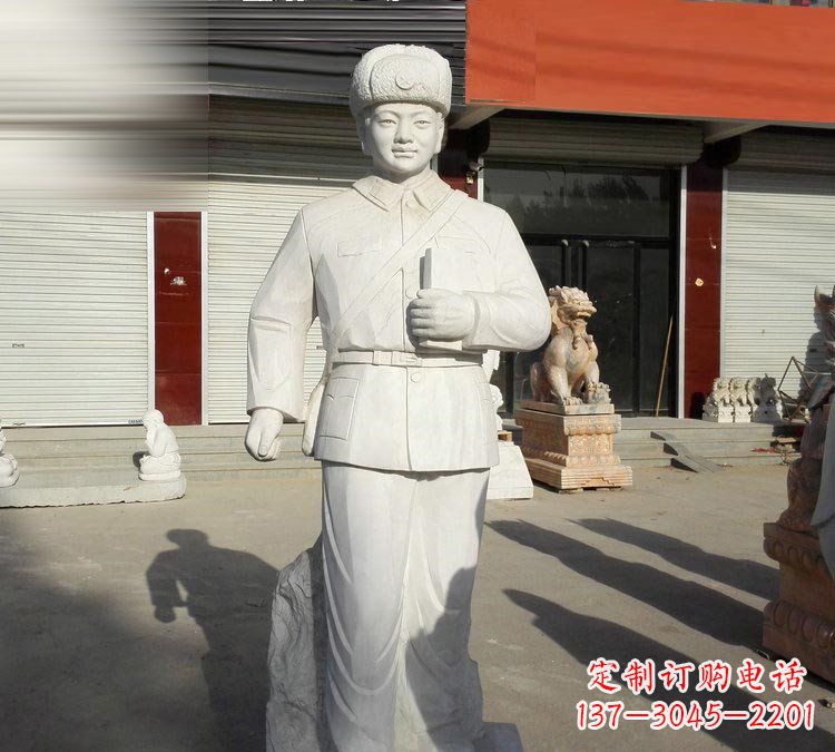 郴州校园大理石立式雷锋雕塑