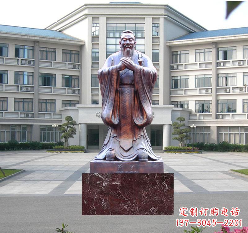 郴州校园雕塑孔子 (2)