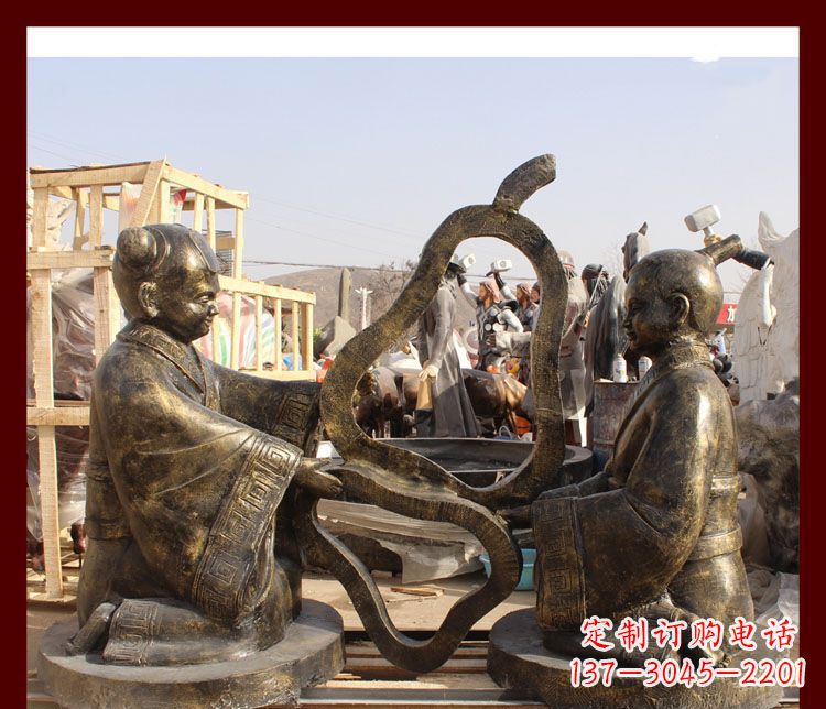郴州校园孔融让梨铜雕