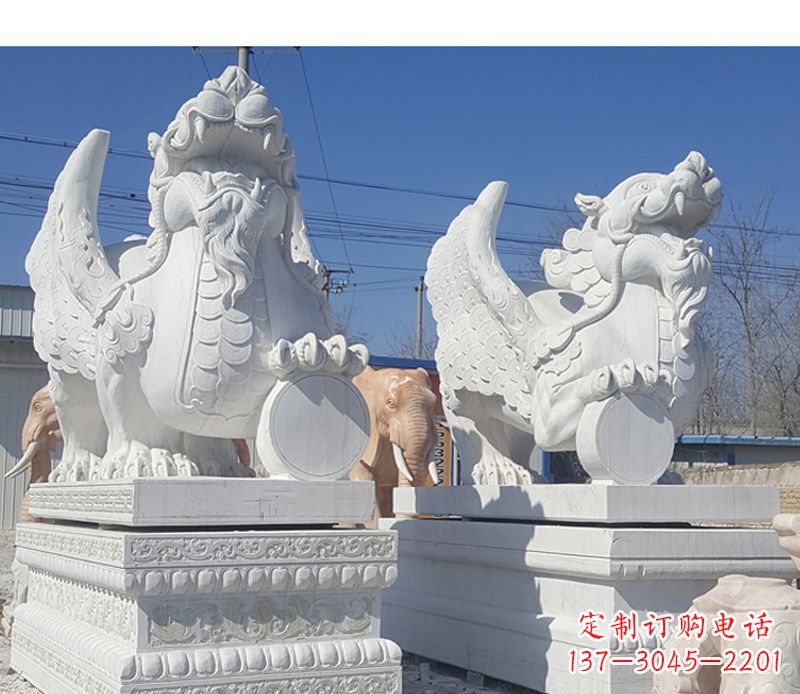 郴州獬豸法院门口神兽石雕