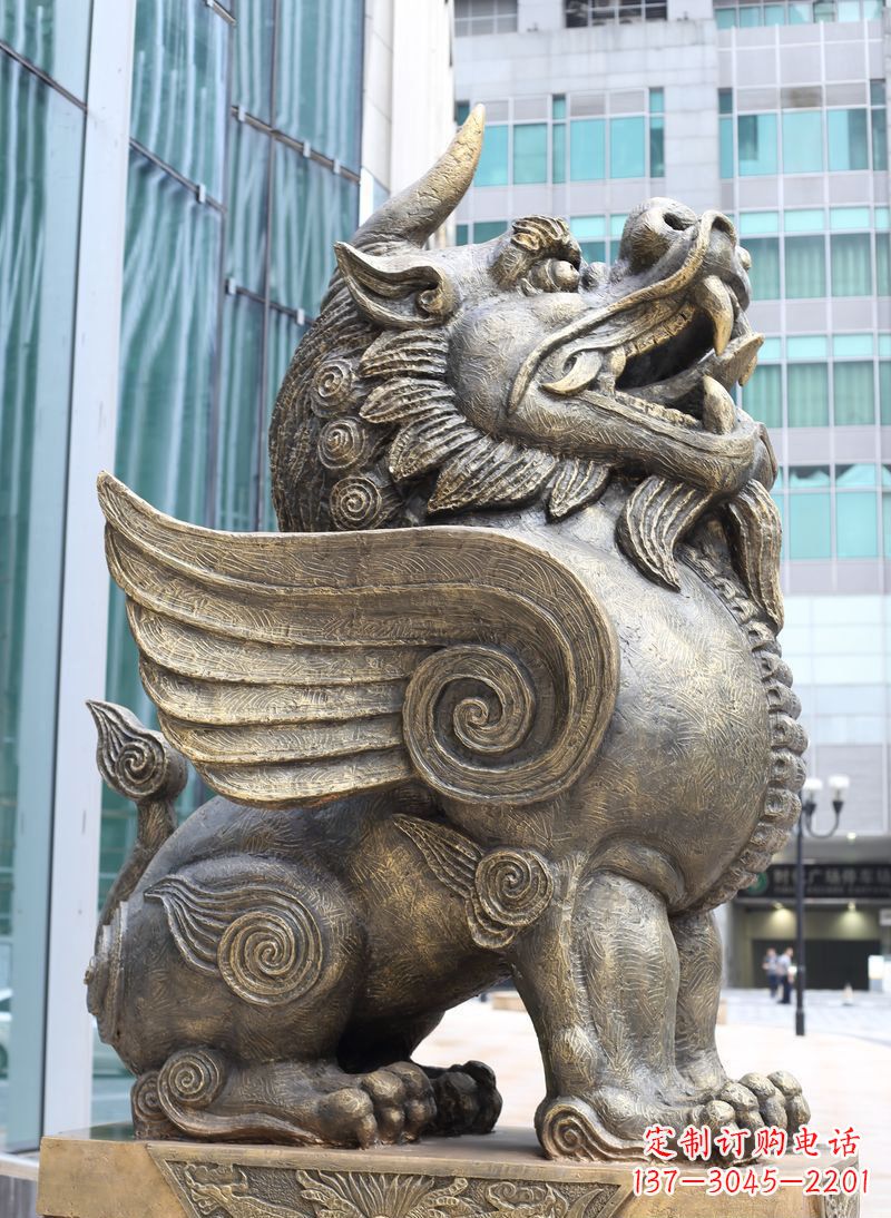 郴州獬豸古代神兽铜雕