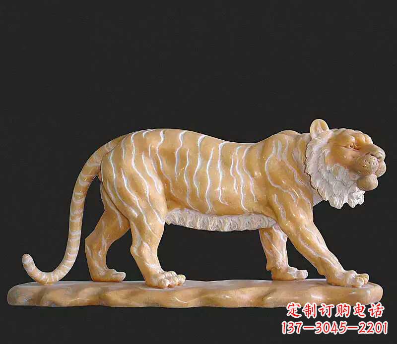 郴州行走老虎石雕动物雕塑