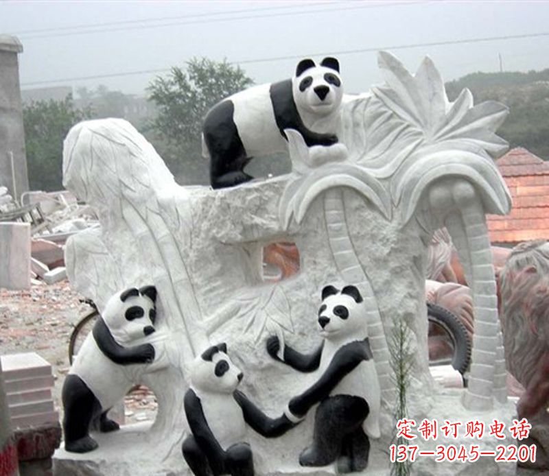 郴州熊猫动物景观石雕
