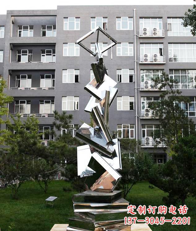 郴州学校不锈钢书籍景观雕塑