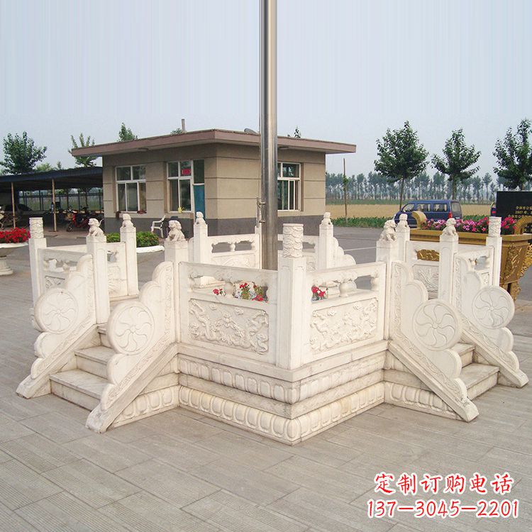 郴州学校校园芝麻白广场升旗台