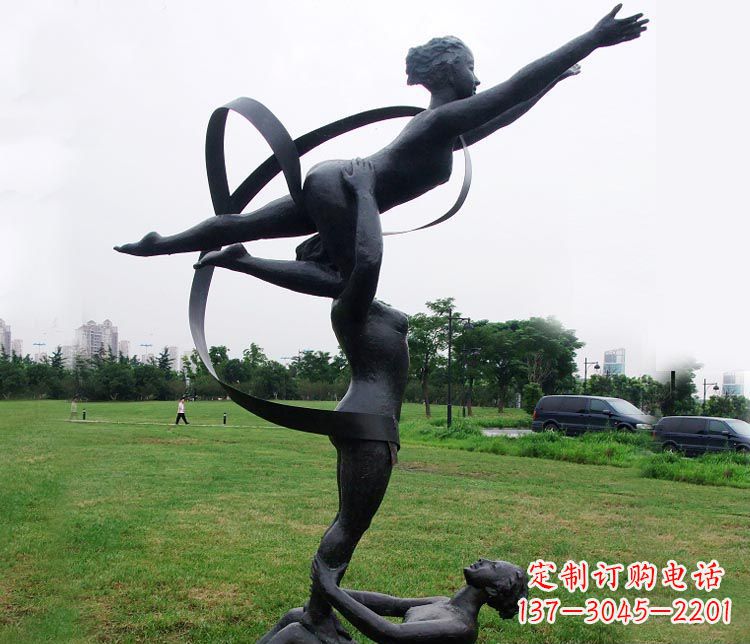 郴州艺术体操运动员雕塑