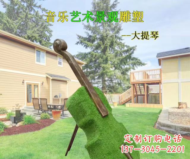 郴州音乐艺术景观大提琴雕塑