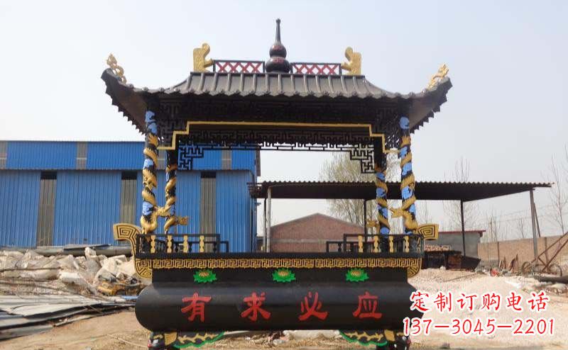 郴州有求必应香炉寺庙铜雕