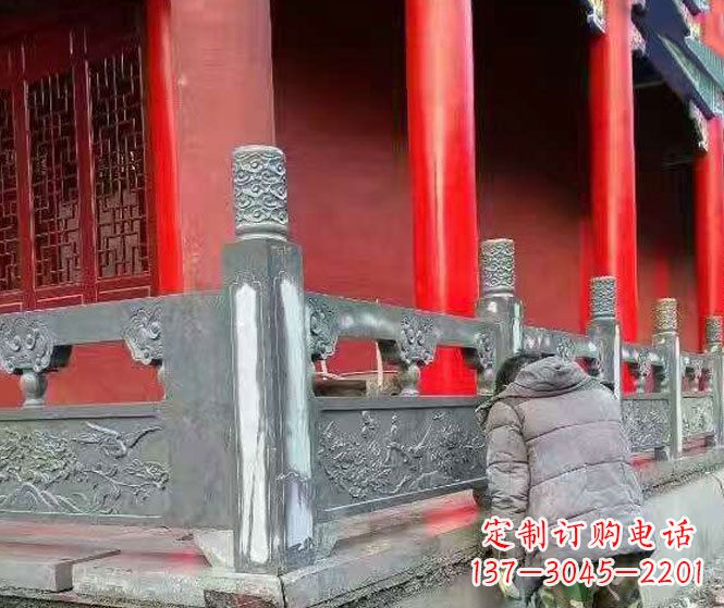 郴州园林仿古石栏板景观石雕 (9)
