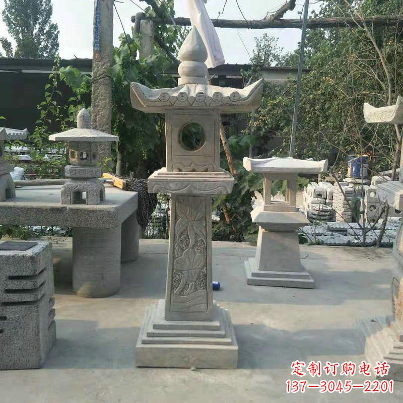 郴州园林仿古做旧中式石灯