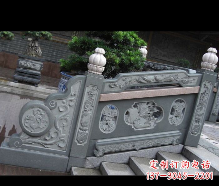 郴州园林景观大理石栏板雕塑 (6)