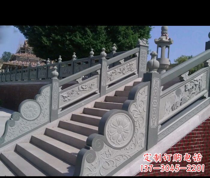 郴州园林景观大理石栏板雕塑 (4)