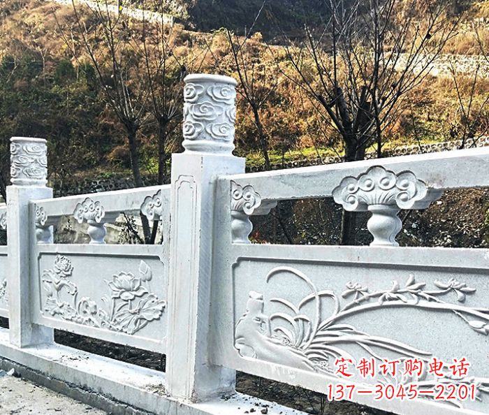郴州园林景观大理石栏板石雕 (7)