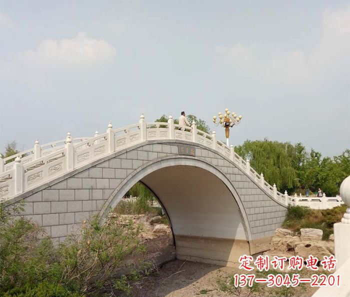 郴州园林景观大理石桥栏板石雕 (6)