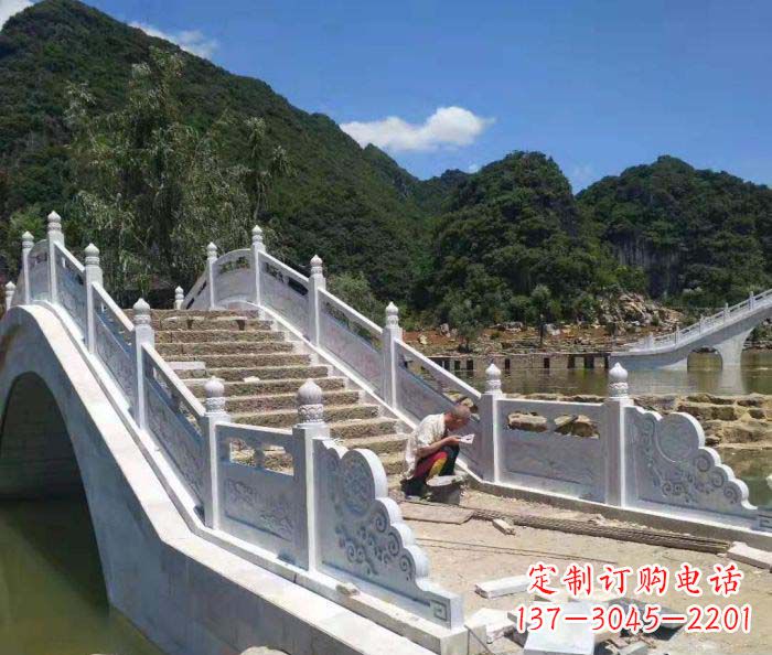 郴州园林景观大理石桥栏板石雕_1