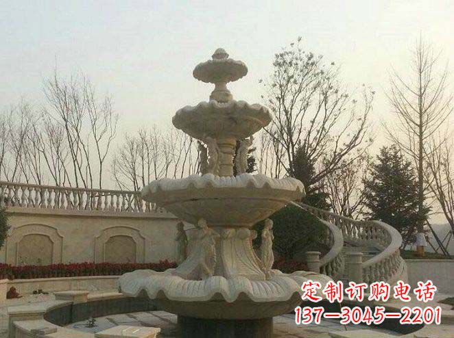 郴州园林景观大型喷泉石雕 (2)